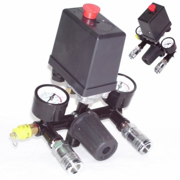 drukschaketaar met reduceerventiel compressor